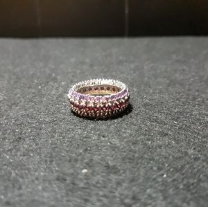 Rhodolite Garnet and Amethyst Ring N10